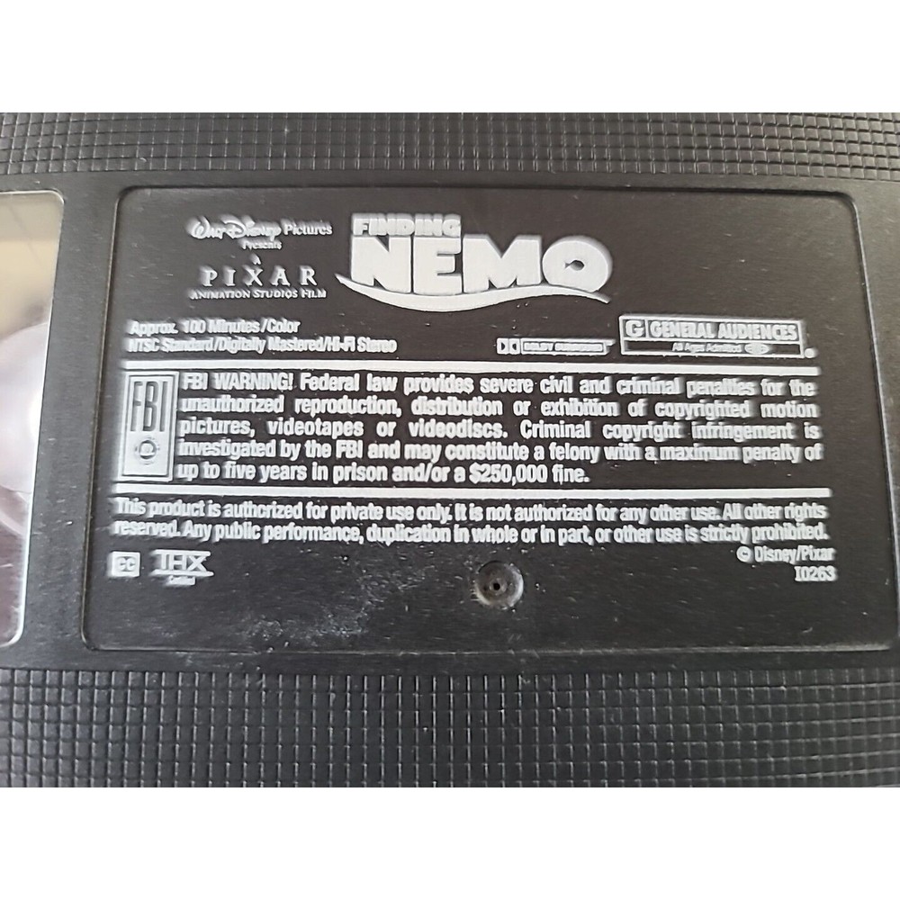 Finding Nemo (VHS, 2003) NO CASE READ - Picture 3 of 10